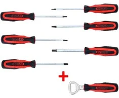 6 dalių atsuktuvų rinkinys KS TOOLS Torx su priedu