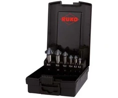 Grąžtas 6 dalių gilintuvų rinkinys RUKO HSS RUnaTEC 4S 90°