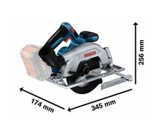 Akumuliatorinis diskinis pjūklas Bosch GKS 18V-57-2, be akumuliatoriaus ir kroviklio, 18V, 5.000 min.-1