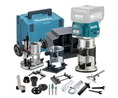 Makita RT001GZ13 Akumuliatorinis freza, XGT, ; 6- 8mm, 10.000 - 31.000 r/min, AWS, XPT, + Priedas įgilinamajam frezavimui, + Priedas kantų frezavimui, Makpac Nr4, Be akumuliatorių ir kroviklio!