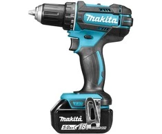 Makita DDF482RTJ Akumuliatorinis gręžtuvas, 18 V, 2x 5,0 Ah Li-ion, 62/36 Nm, 1,7kg, LED, MAKPACK