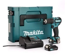 Makita DF332DSAJ Akumuliatorinis gręžtuvas, 12VMAX, 2x2,0 Ah Li-ion 35/21 Nm, 1,0kg, LED 2-greičiai, MAKPACK