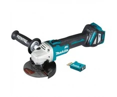 Makita DGA512ZU Akumuliatorinis kampinis šlifuoklis, greičio reguliavimas 3000-8500min-1, 18V, ø125mm, AWS, Be akumuliatorių ir kroviklio!