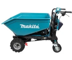 Makita DCU602Z Cordless Wheelbarrow 2X18V Li-ion, with Electric Dump, BL-motor, 3-speed, max load 300kg, 147kg be akumuliatoriaus ir kroviklio