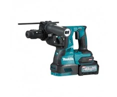 Makita HR004GM201 Perforatorius XGT, 2,9 J, 28mm; 4,1kg, bešepetėlinis variklis, greitojo keitimo griebtuvas, 2X4,0Ah, greitasis kroviklis; AVT; XPT; MAKPAC lagaminas