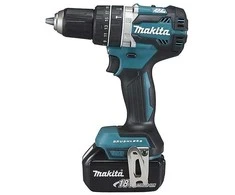 Makita DHP484RTJ Akumuliatorinis smūginis gręžtuvas, 18 V, 2x 5,0 Ah Li-ion, 54/30 Nm, 1,6kg, LED, MAKPACK
