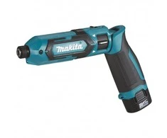 Makita TD022DSJ Akumuliatorinis smūginis suktuvas7,2 V 2x1,5 Ah Li-ion 25 Nm 1/4" LED 0-2300rpm, MAKPACK