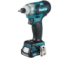 Makita TD111DSAJ Akumuliatorinis smūginis suktuvas, 12V MAX, 2x2,0 Ah Li-ion 135 Nm, 0,97kg, 1/4", LED, MAKPACK