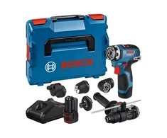 Akumuliatorinis suktuvas-gręžtuvas BOSCH GSR 12V-35 FC su priedais