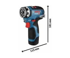 Akumuliatorinis suktuvas-gręžtuvas BOSCH GSR 12V-35 FC Solo su priedais