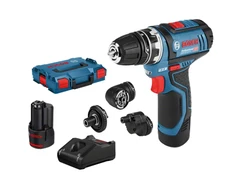 Bosch Akumuliatorinis gręžtuvas-suktuvas GSR 12V-15 FC Set, 2x2.0Ah, 4xGFA