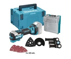 Makita DTM52ZJX4 Akumuliatorinis universalus švytuoklinis įrankis 18V, 10000-20000 jud/min, judesio kampas 3,2°,Starlock MAX, BL-motor, Be akumuliatorių ir kroviklio!