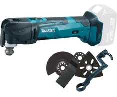 Makita DTM51ZJX1 Akumuliatorinis universalus švytuoklinis įrankis 18V 6000-20000 judesiai per min, amplitudė 3,2°; toolless, Makpac, Be akumuliatorių ir kroviklio!