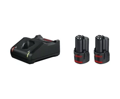 Bosch Akumuliatorius + kroviklis GBA 12V 2x2.0Ah + GAL 12V-40 rinkinys