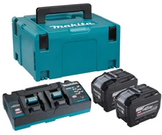 Makita Akumuliatorių ir kroviklio komplektas XGT®, 40Vmax PSKGPE2J XGT® • 40Vmax • 2vnt 8.0Ah • DC40RB