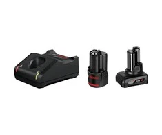 Akumuliatoriai + pakrovėjas Bosch GBA 12V / 2.0Ah + 4.0Ah + GAL 12V-40 Set