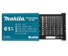 Makita Sukimo antgalių komplektas 61 vnt. (5.5; 6.5;PH1;PH2;PH3;PZ0;PZ1;PZ2,PZ3,T10;T15;T20;T25;T30;T40) P-70144