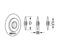 Atsarginis pjovimo ratukas KS TOOLS