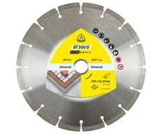 Deimantinis pjovimo diskas betonui KLINGSPOR DT 300 U 300mm