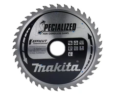 Makita T.C.T. pjūklas 185X1.5X30mm 15° T40 EFFICUT klijuotoms plokštėms E-12170