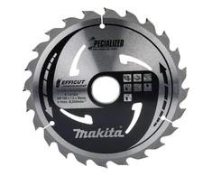 Makita T.C.T. pjūklas 185X1.5X30mm 15° T24 EFFICUT klijuotoms plokštėms E-12164
