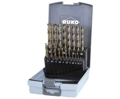 Grąžtas 19 dalių metalo grąžtų rinkinys RUKO HSS-G Co5