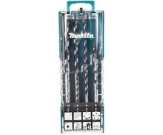 Makita TCT grąžtas su tiesiu kotu / daugialypė medžiaga, 8vnt. Rinkinys (3x70, 4x75, 5x85, 6x100, 6x150, 8x120, 8x150, 10x150) E-15855