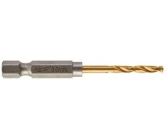 Grąžtas Milwaukee Accessories „Milwaukee“ priedai, metalo grąžtai, MILWAUKEE „Shockwave HSS-G TIN“ 3 mm, 10 vnt.