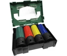 Hikoki Accessories Smūginių sukimo galvučių komplektas Hikoki 40030039; 1/2''; 17-22 mm; 4 vnt.