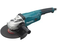 Makita GA9020SF02 Kampinis šlifuoklis, 2200 W, 230 mm, 5,8kg, antivibracinė šoninė rankena, super flanšas