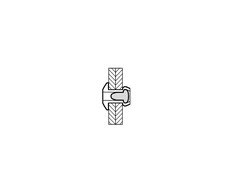 Kniedės MASTERFIX 1031 4x8mm, 1000vnt.