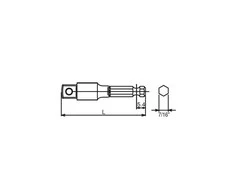 Koken Smūginis adapteris iš 7/16" į 1/2" KO-KEN