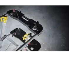 Kopėčios su apsaugine tvorele ALTREX RolGuard, 3/4 pakopų
