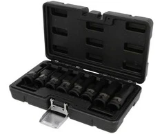 1/2" šešiakampių smūginių galvučių rinkinys KS TOOLS