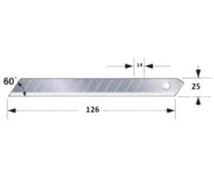 Laužomas peilis TAJIMA LC660 25mm