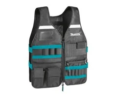 Makita Darbinė liemenė su reguliuojamais skyriais įrankiams. E-15609