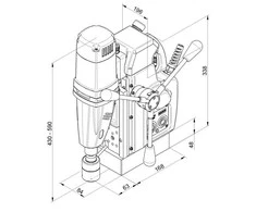 Magnetinės gręžimo staklės BDS AutoMAB 450