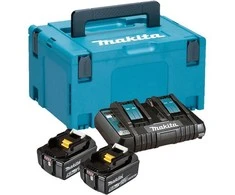 Makita Akumuliatorių ir dvigubo kroviklio komplektas LXT® 197629-2 18V • BL1850B x2 • DC18RD • LXT®