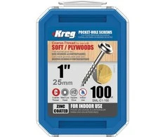 Maxi-Lock varžtai stambiu sriegiu KREG SML-C1-100-INT 25mm, 100vnt.