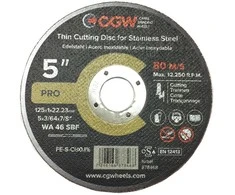 Metalo pjovimo diskas CGW 125x1x22,2 WA46 SBF T-1 INOX