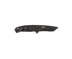 Milwaukee Accessories Atlenkiamas dantytas peilis MILWAUKEE Hardline, juodas