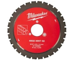 Milwaukee Accessories Pjovimo diskas armatūrai MILWAUKEE 137x28x1,6x30mm