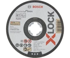 Bosch X-LOCK standartinis Inox 10vnt. × 125 × 1 mm