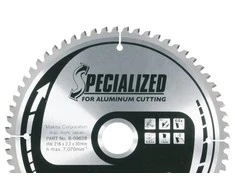 Makita T.C.T. pjūklas SPECIALIZED 250X2.4X30mm -5° T80 B-09634 T.C.T • 250 x30 mm • T80 • -5° • Aliuminiui