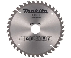 Makita D-81511 T.C.T. pjūklas 185X2.2X30mm 5° T40 SPECIALIZED aliuminio pjovimui