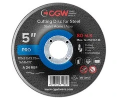 Pjovimo diskas CGW T-1 125*1,6 A36 TBF