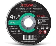 Pjovimo diskas CGW T-1 125x1.6x22,23 ALU 36 NBF