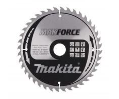 Makita T.C.T. pjūklas MAKFORCE 210X2.4X30mm 20° T40 B-08501 T.C.T • 210 x30 mm • T40 • 20° • Medienai