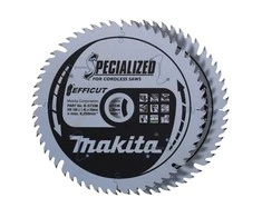 Makita T.C.T. pjūklas medienai/ MDF/laminatui 165X1.45X20mm 23° T56 EFFICUT 2 vnt. B-57336-2