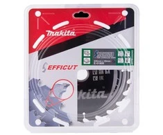 Makita T.C.T. pjūklas EFFICUT 235X2.2X30mm 20° T24 E-01909 T.C.T • 235 x30 mm • T24 • 20° • Medienai